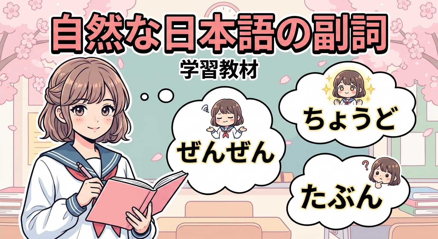 Natural Japanese Adverbs