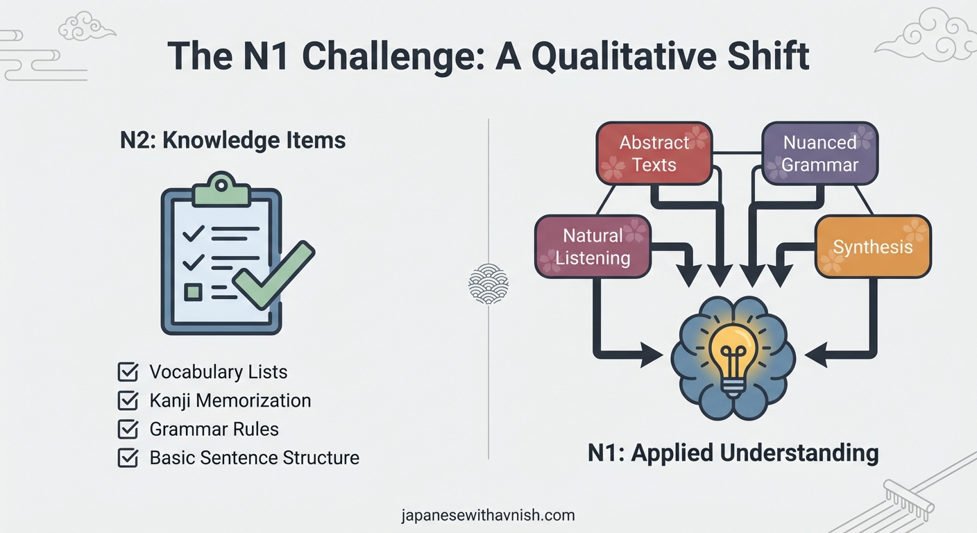 Understanding the JLPT N1 Challenge: Beyond Vocabulary Lists