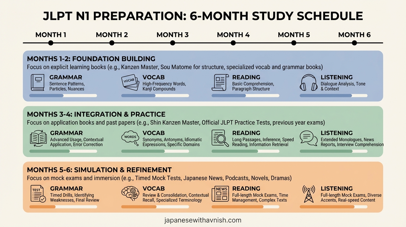 Integrating Your Resources: A Sample 6-Month Study Framework